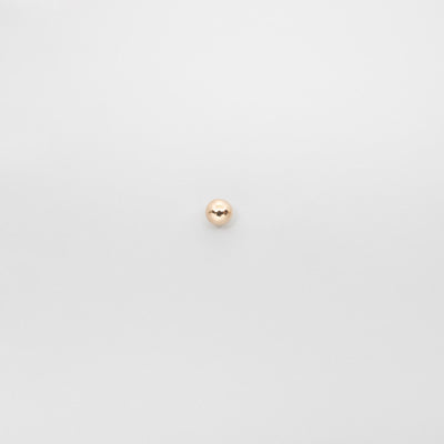 shiny ball stud | solid gold