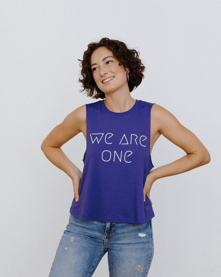 We are one Tank Top (purple blue)