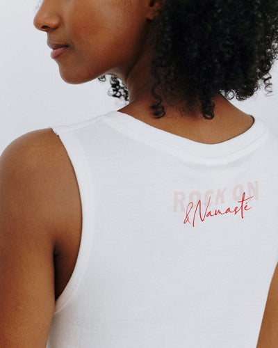 Higher Self On Tank Top (off white)