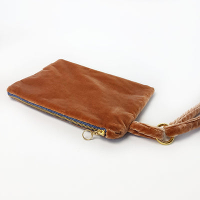 Clutch Velvet amber