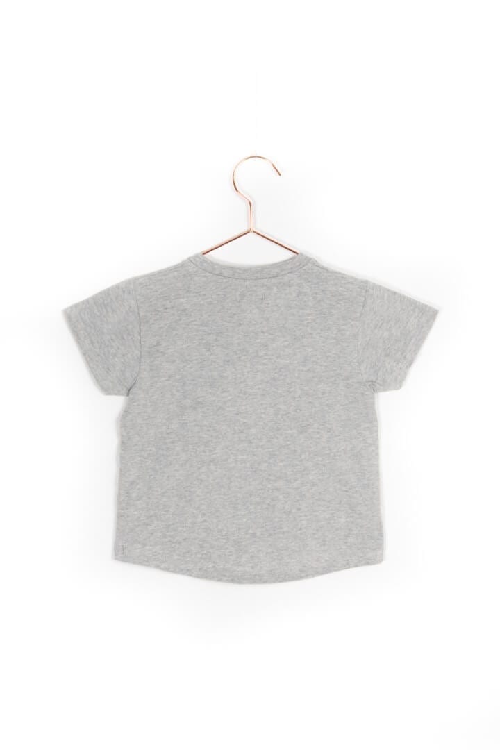 Jersey T-Shirt mit Brusttasche Kinder, grey