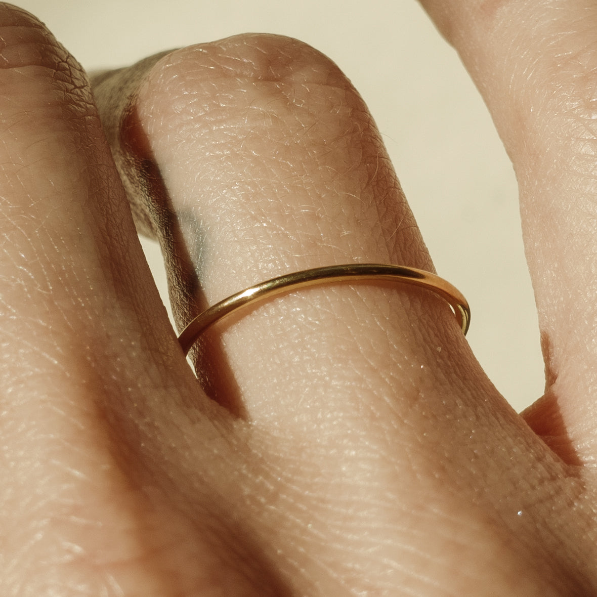 ALEXIA – glatter Ring in Silber, Gold oder Roségold