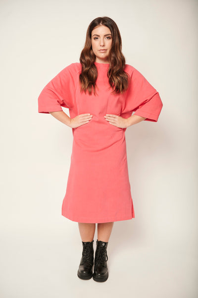 Oversized Kleid Pink BIO-Baumwolle