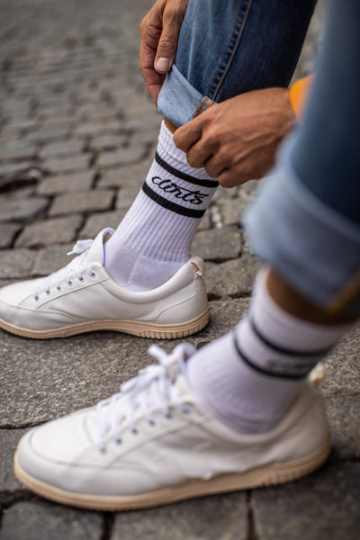 3er-Pack Striped Socks, Weiß