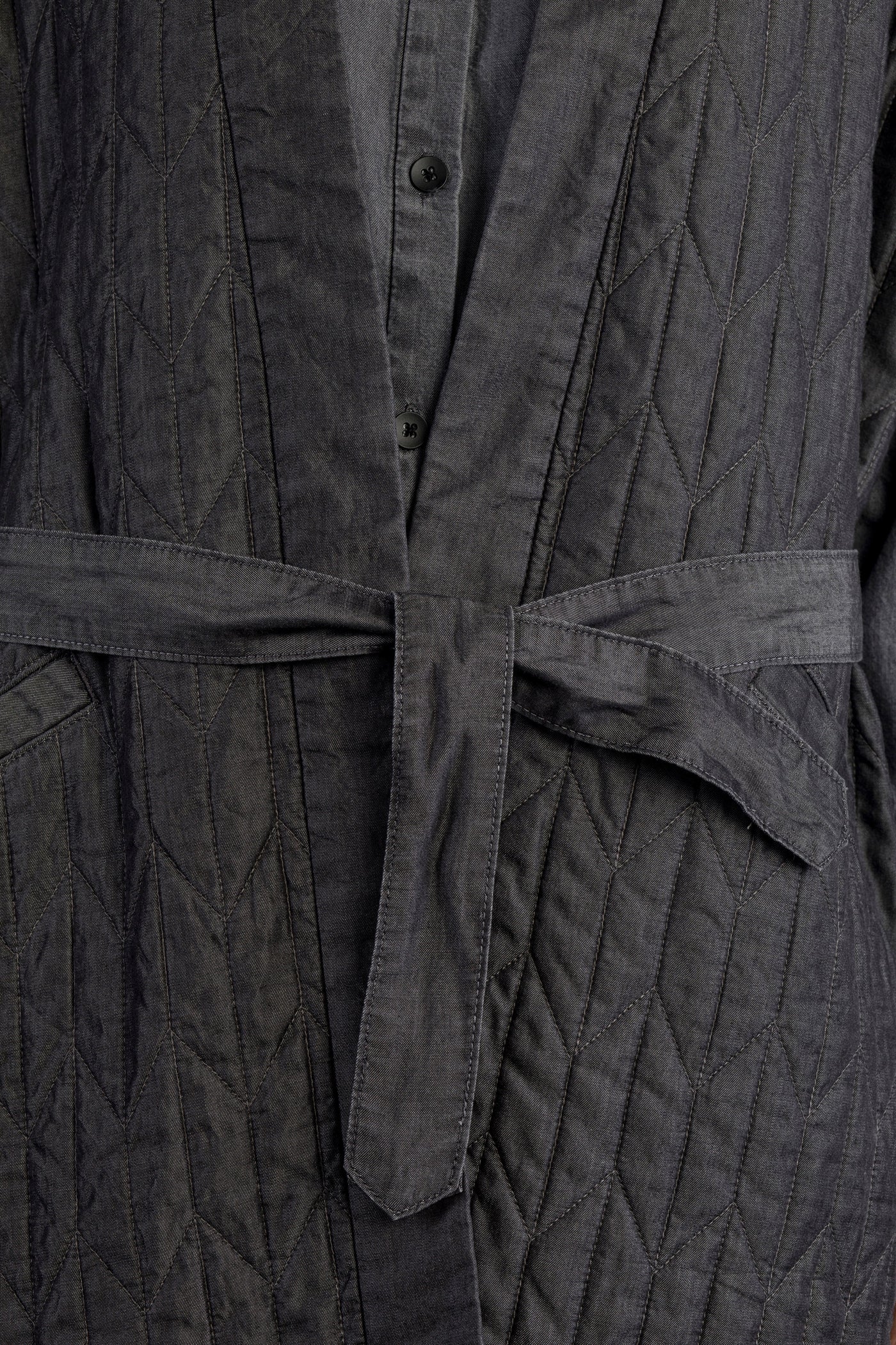 BIRDSONG - Kimono Vest, Tencel Quilted Kimono, Grey