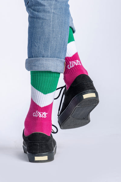 ZIG ZAG Socks, Pink