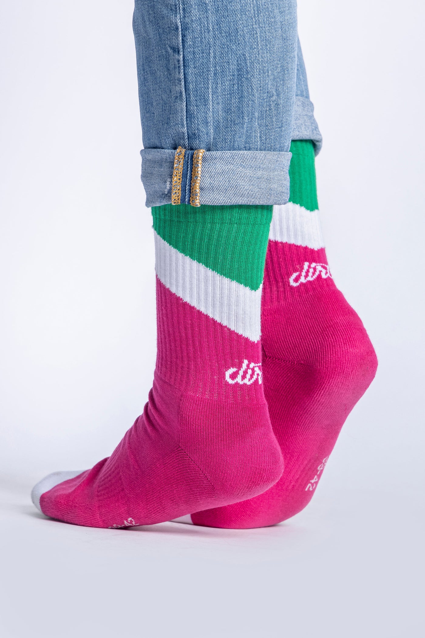 ZIG ZAG Socks, Pink