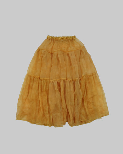 recycled flounce skirt