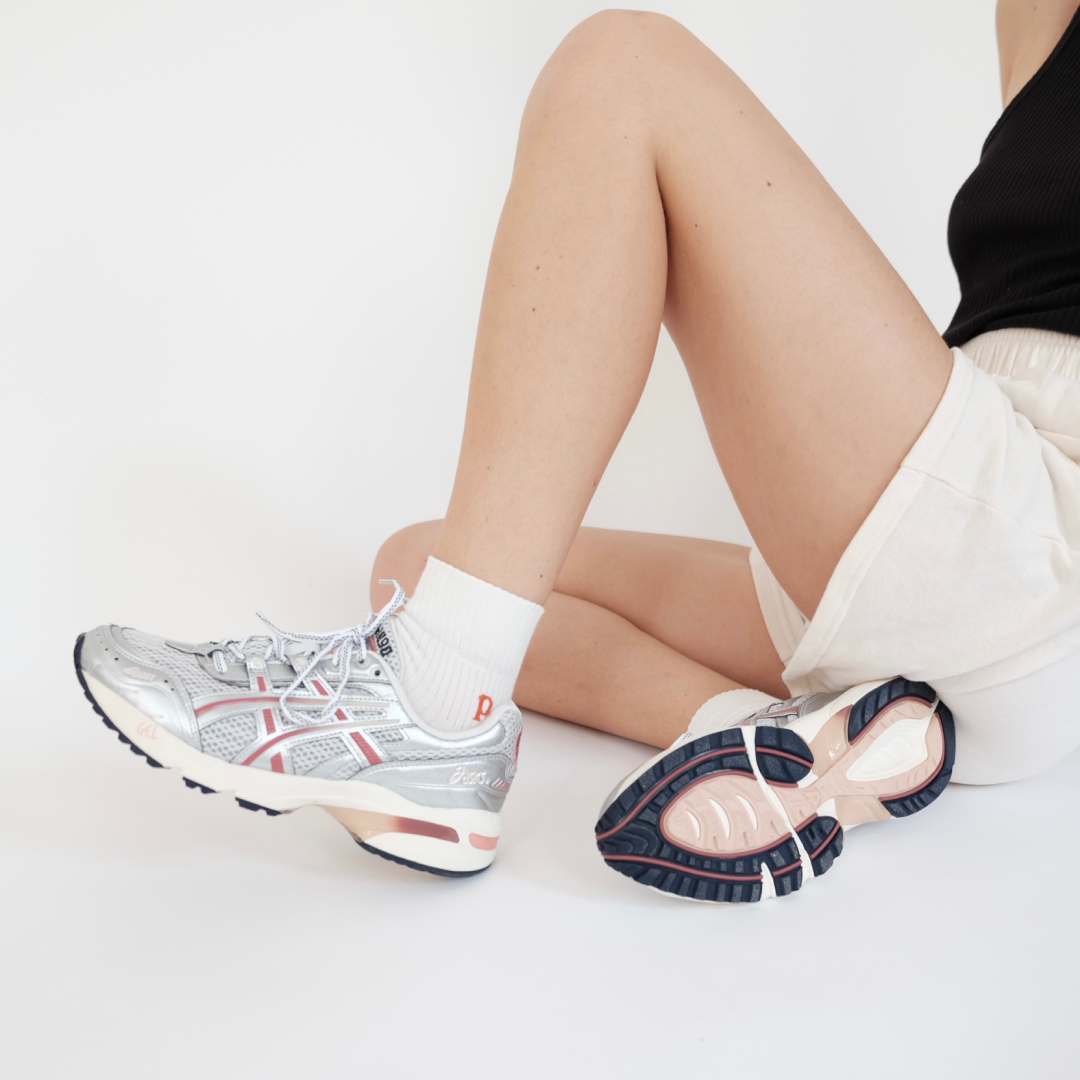 The Casual - Sneakersocken aus Bio-Baumwolle in Off-White