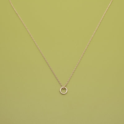 small circle necklace