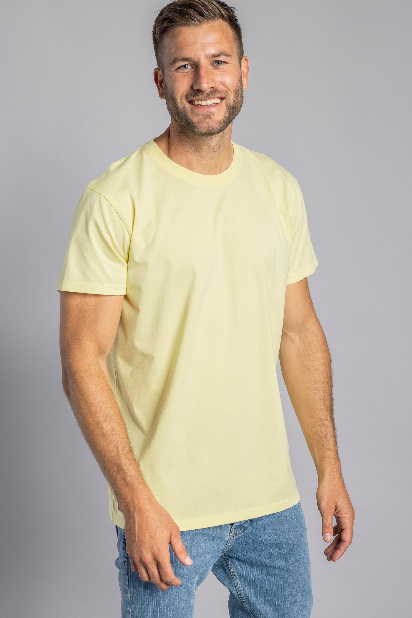 Premium Blank GOTS T-Shirt STANDARD, Zitrone