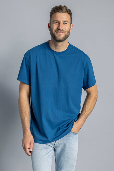Recycled Cotton Oversized T-Shirt, Atlantik