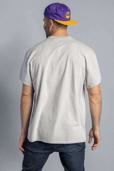 Recycled Cotton Oversized T-Shirt, Möwengrau