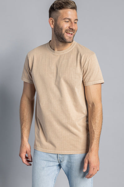 Natural Dyed T-Shirt STANDARD, Tabak