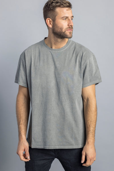 Recycled Cotton Oversized T-Shirt, Charcoal