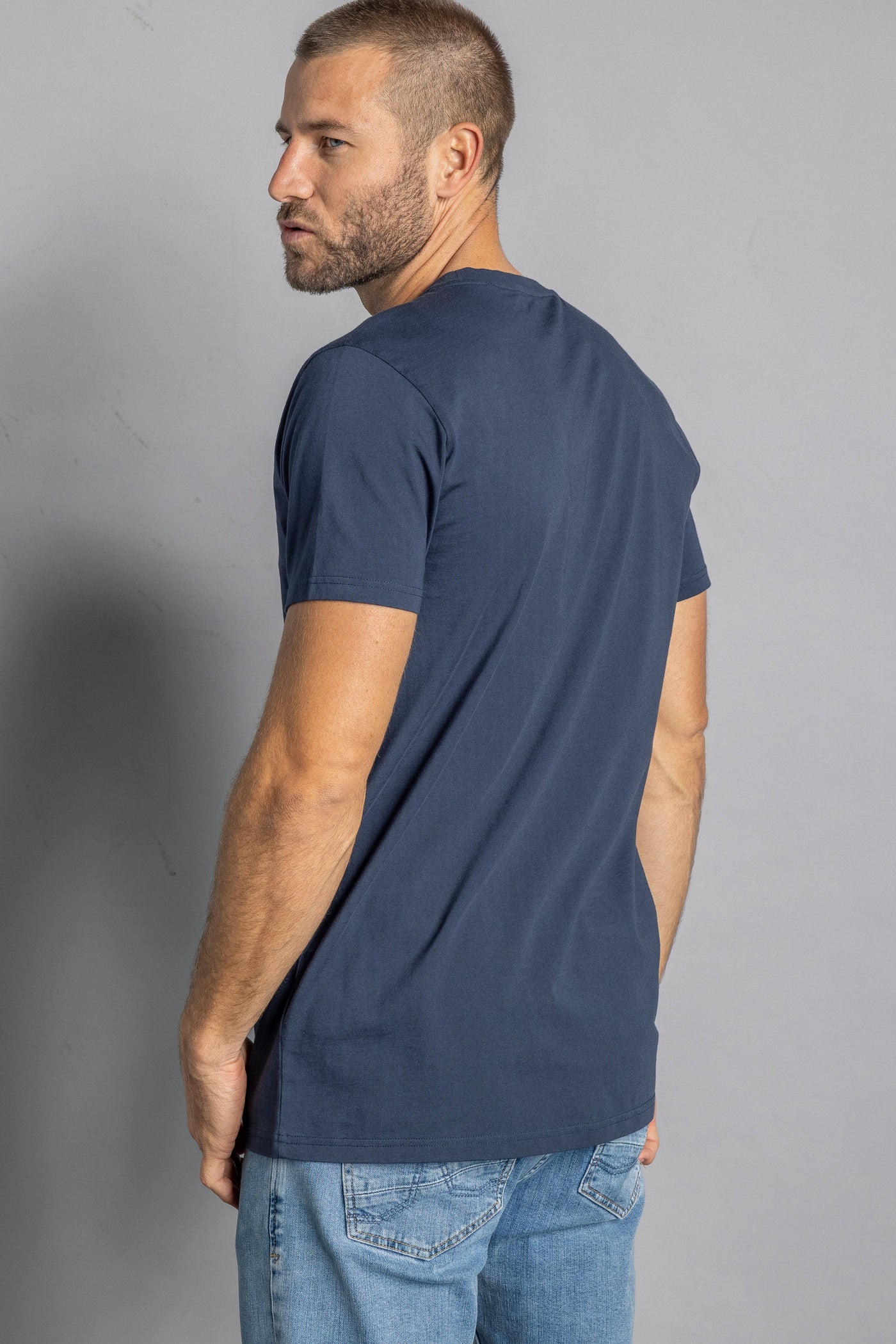 Premium Blank GOTS T-Shirt SLIM, Saphir