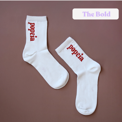Gemischtes Set: Weiße Socken aus Bio-Baumwolle