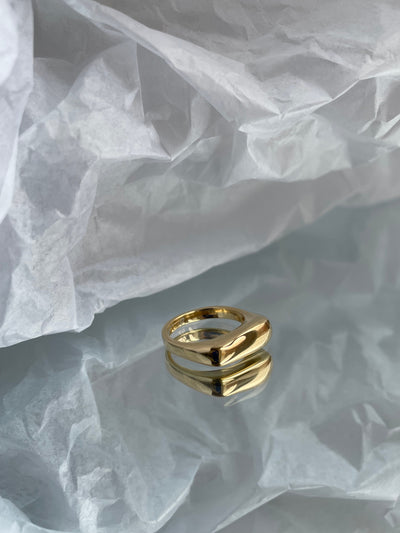 organischer Ring small gold