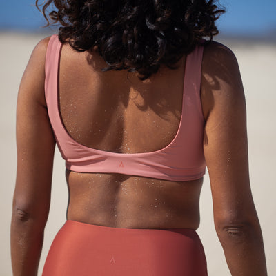Wendbares Bikini Top PURE Rostrot Rosé
