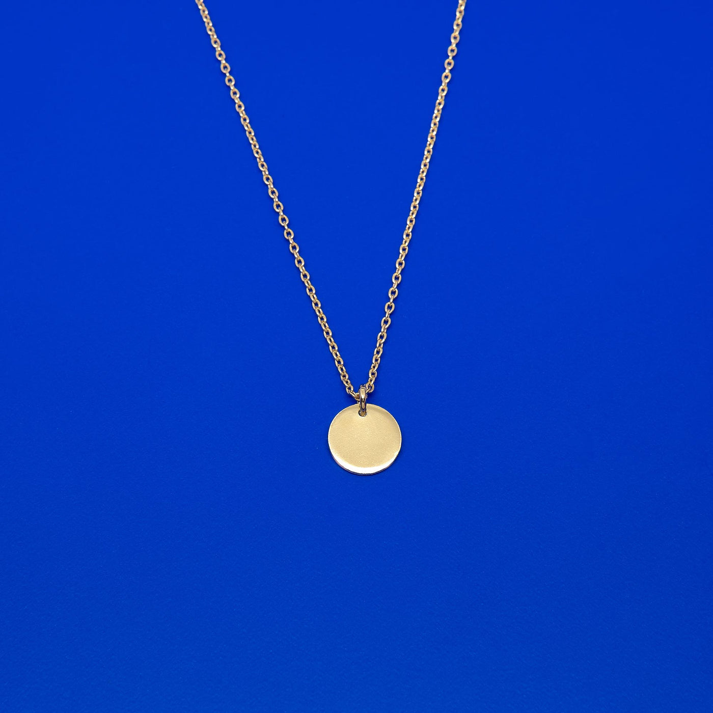 shiny disc necklace - M / L