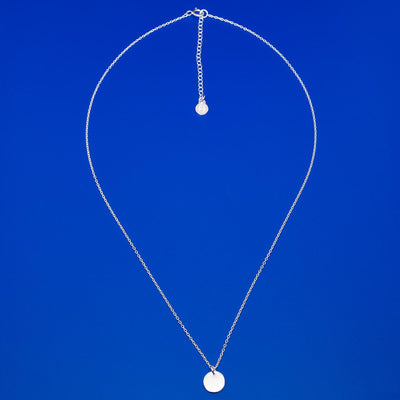 shiny disc necklace - M / L