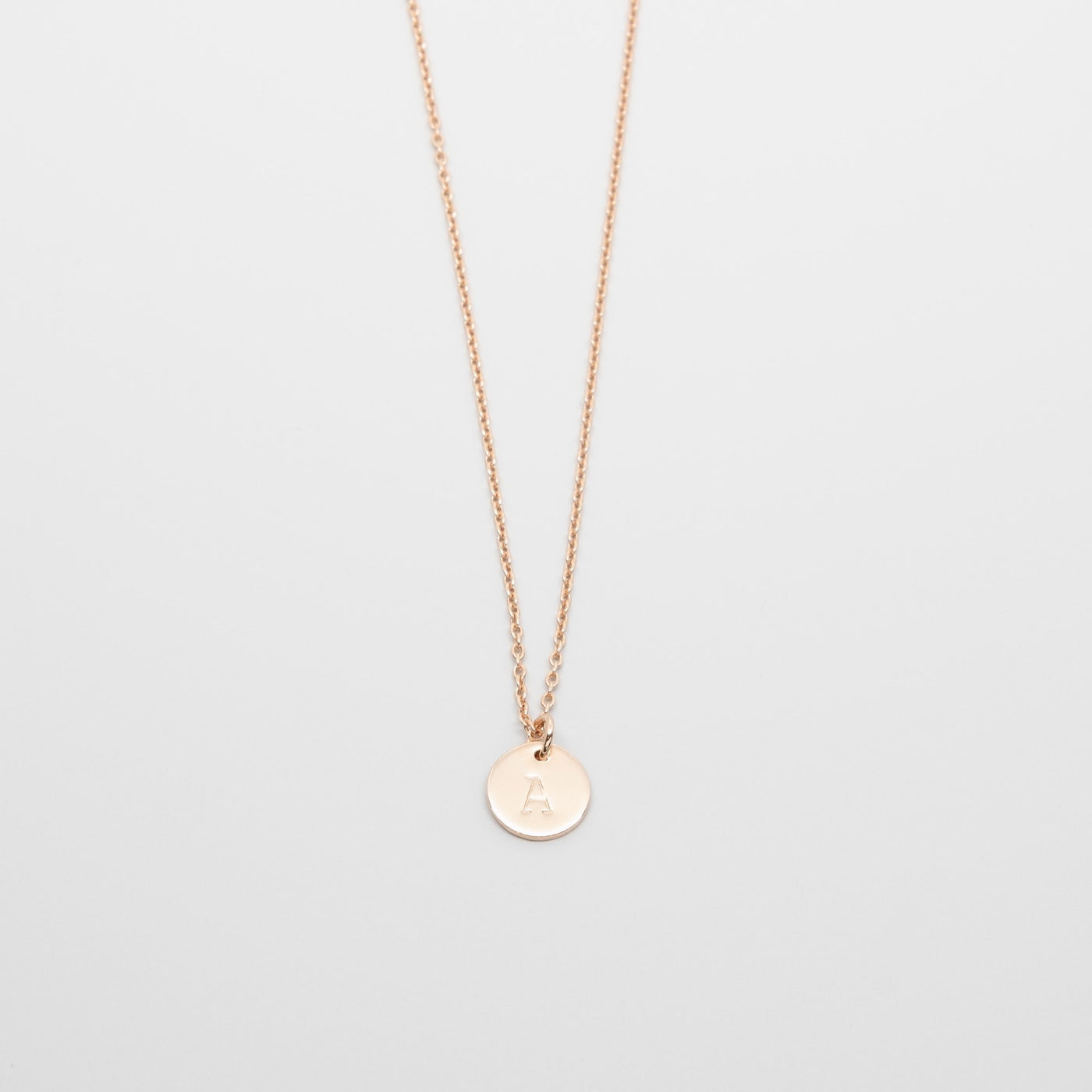 shiny disc necklace - L - personalized