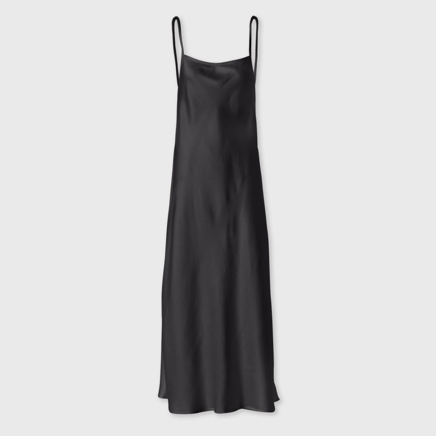 Liapure Silk Slip Dress - black edit