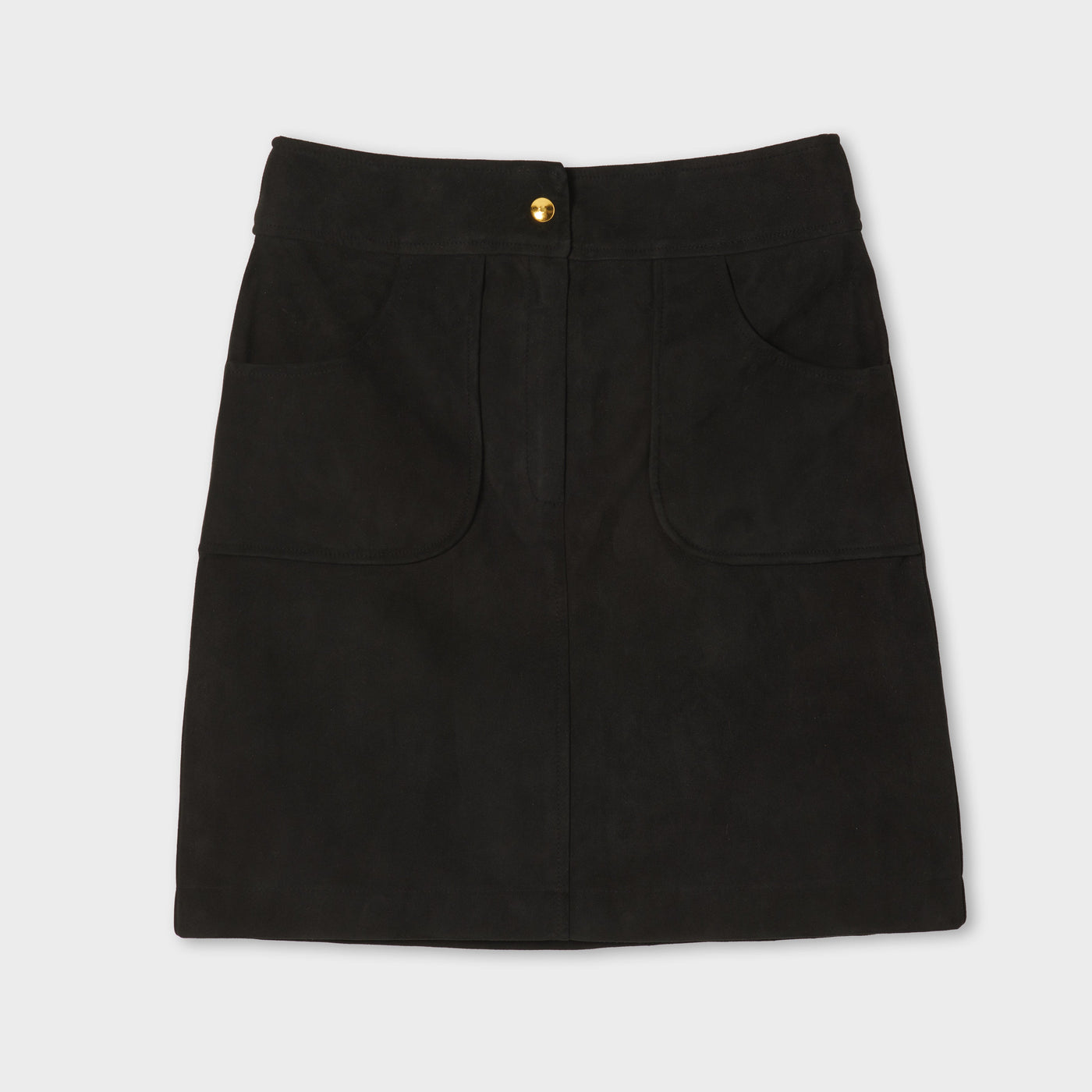 Liapure Atelier - Velours Leder Mini Skirt