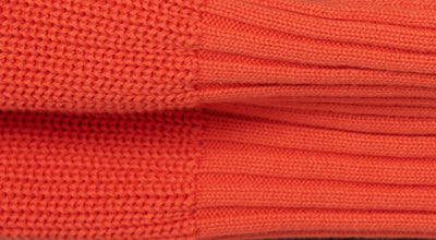 Rote Strickmütze MORA aus reiner Bio Baumwolle