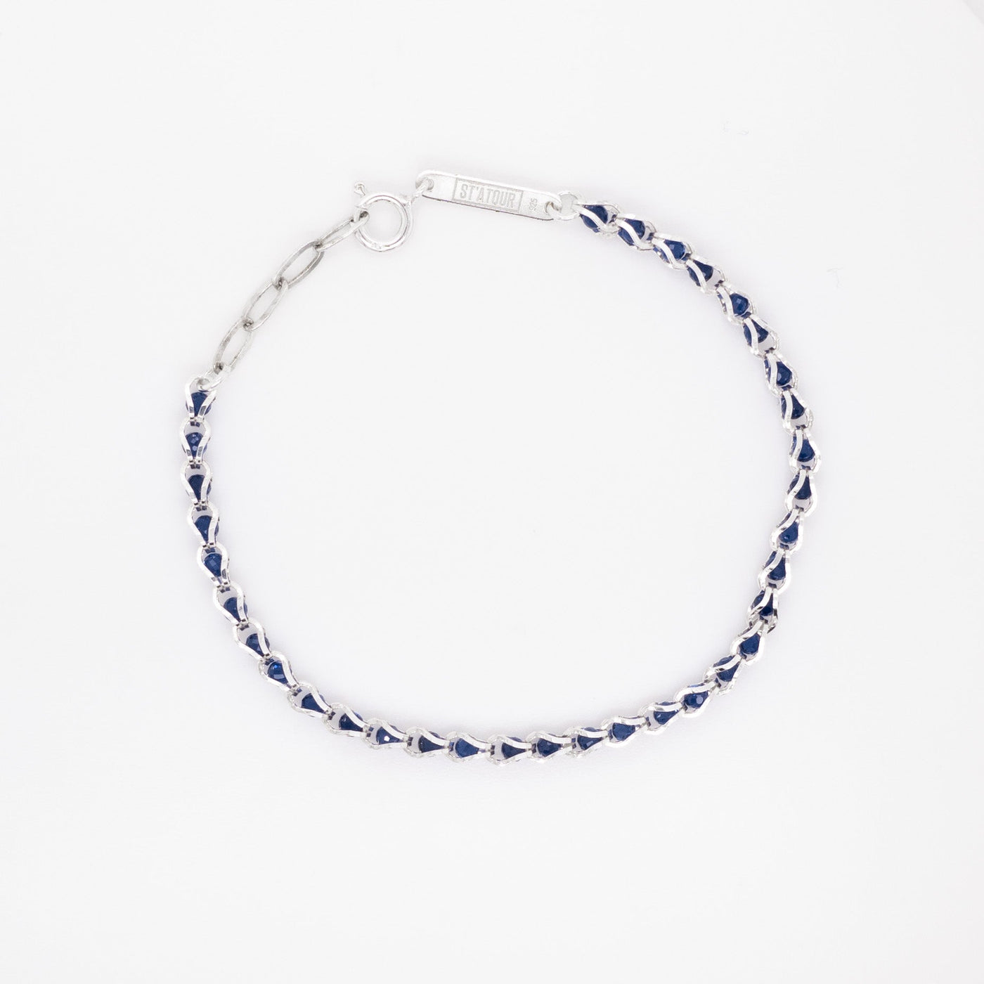 NIKA BOLD - Armband mit blauen Steinchen
