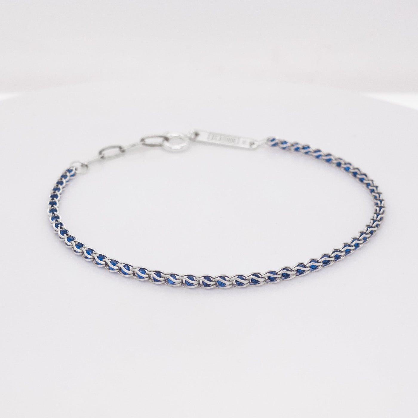 NIKA THIN - Armband mit blauen Steinchen
