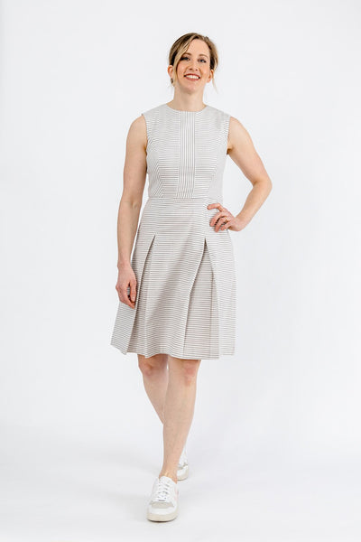 Kleid aus Bio-Baumwolle mit Streifen
