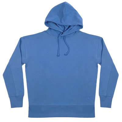 FARN blauer Oversized Hoodie aus reiner Bio Baumwolle
