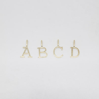 letter necklace | solid gold