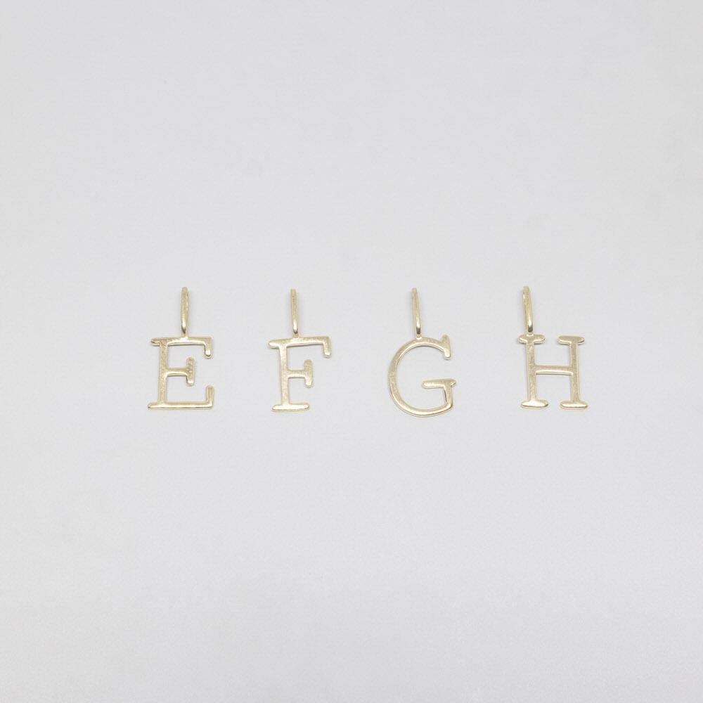 letter necklace | solid gold