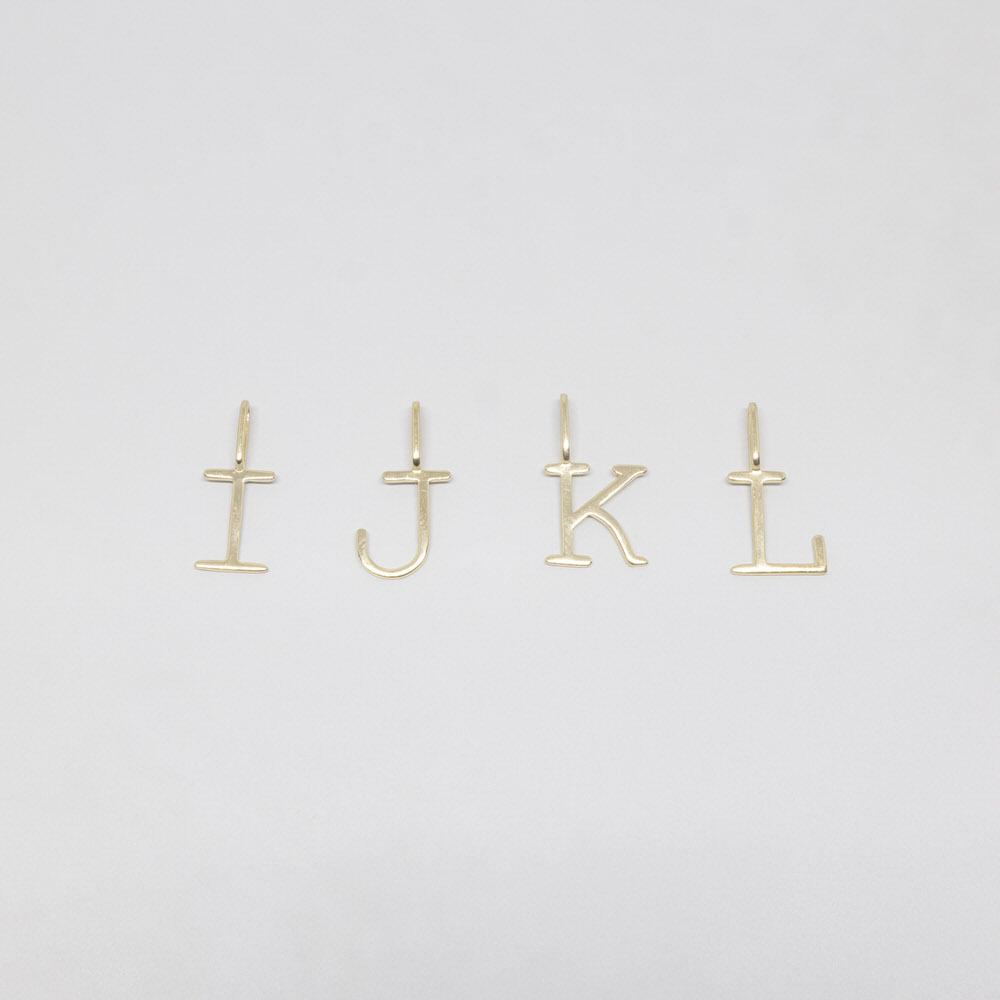 letter pendant | solid gold