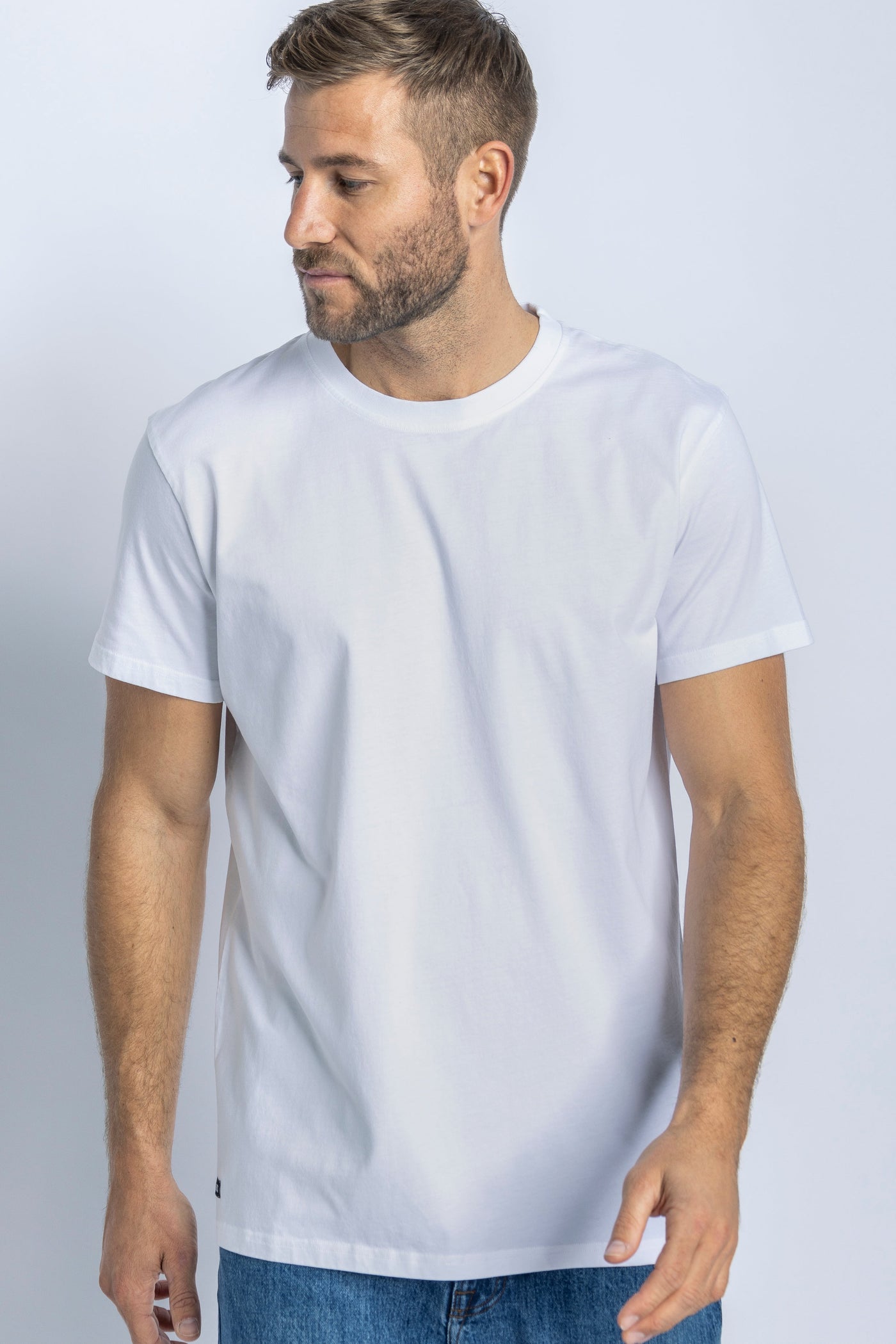 3er-Pack Premium Blank GOTS T-Shirt STANDARD, Weiß