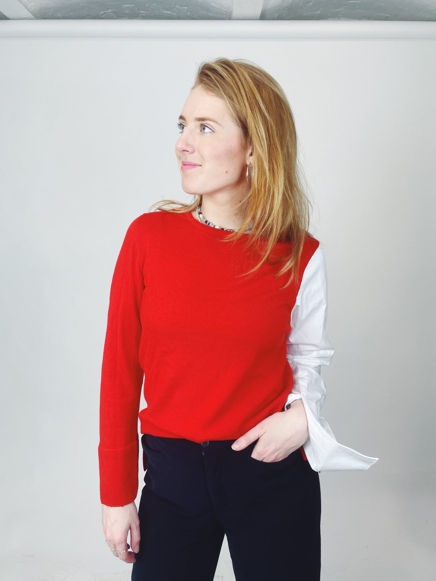 Hochwertiger Damen Pullover aus Wolle mit außergewöhnlichem Design – nachhaltig in Hamburg produziert