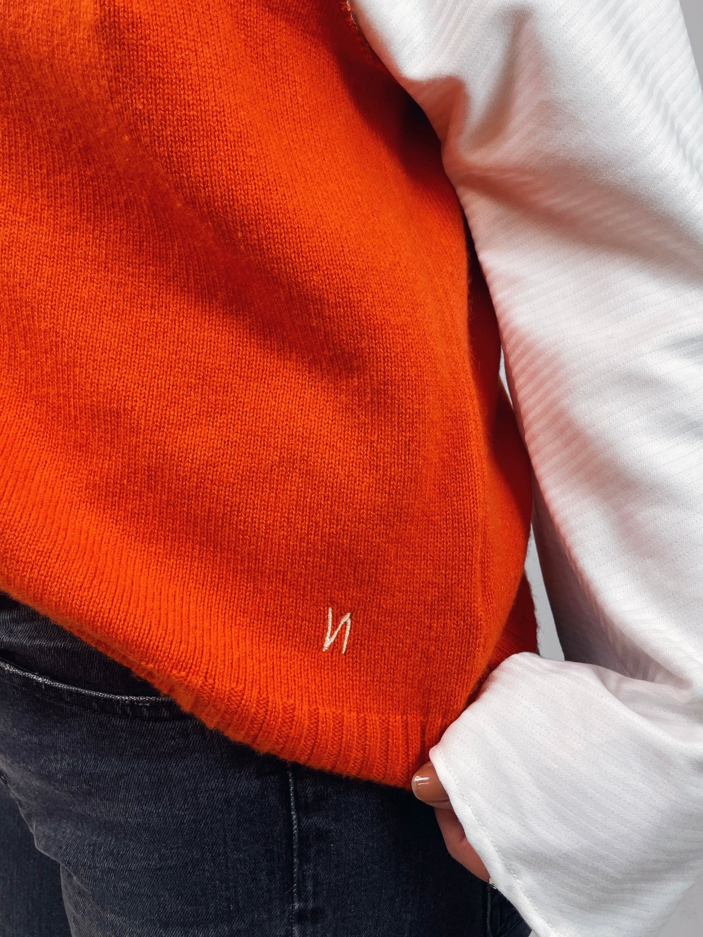 Pullunder Orange // Kaschmir // L