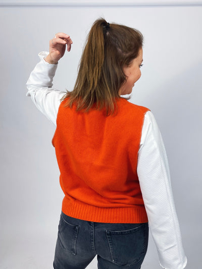 Pullunder Orange // Kaschmir // L