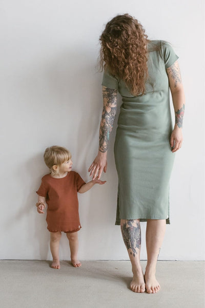 Rib Jersey Kleid, bough