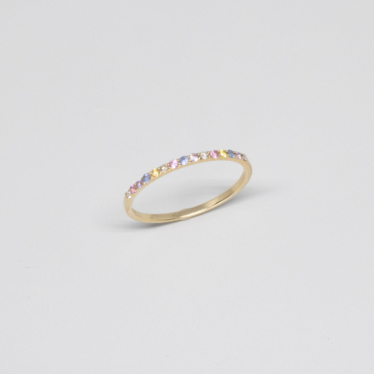 colored memory ring | solid gold