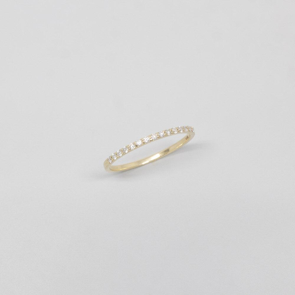 memory diamond ring | solid gold