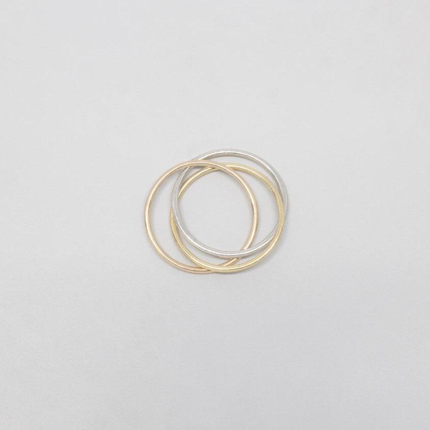 trio ring | solid gold