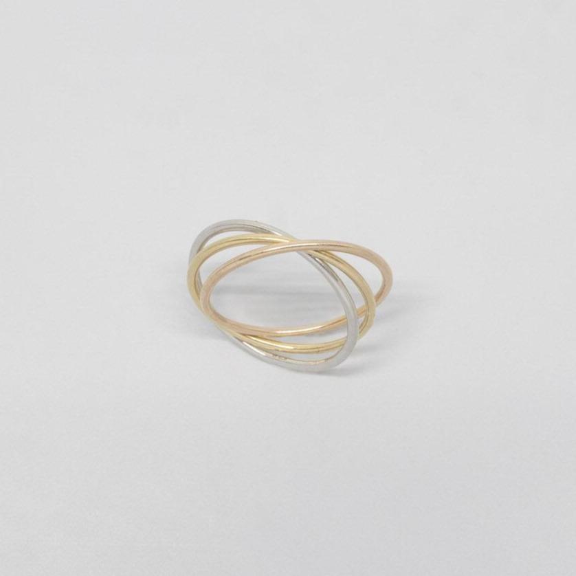 trio ring | solid gold