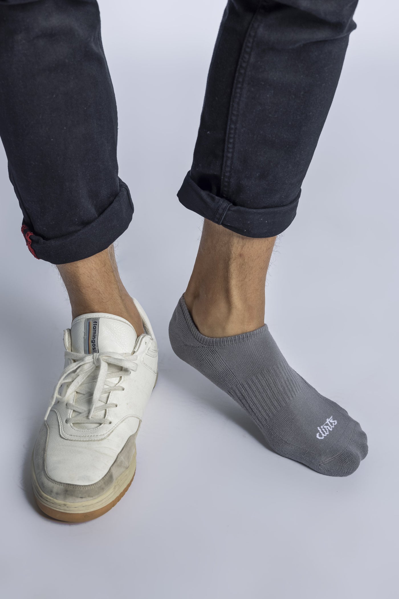 2-er Pack Sneaker Socks, Grau