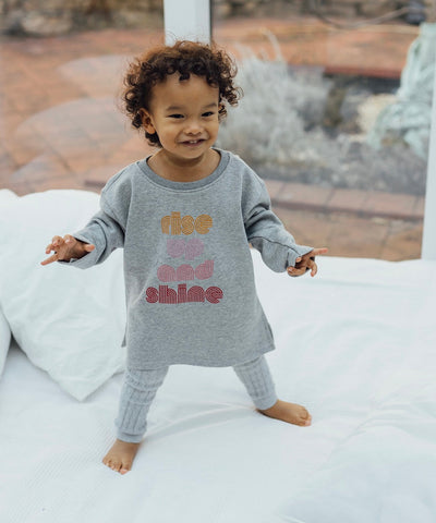 Rise Up & Shine Sweatshirt Kids (heather grey)