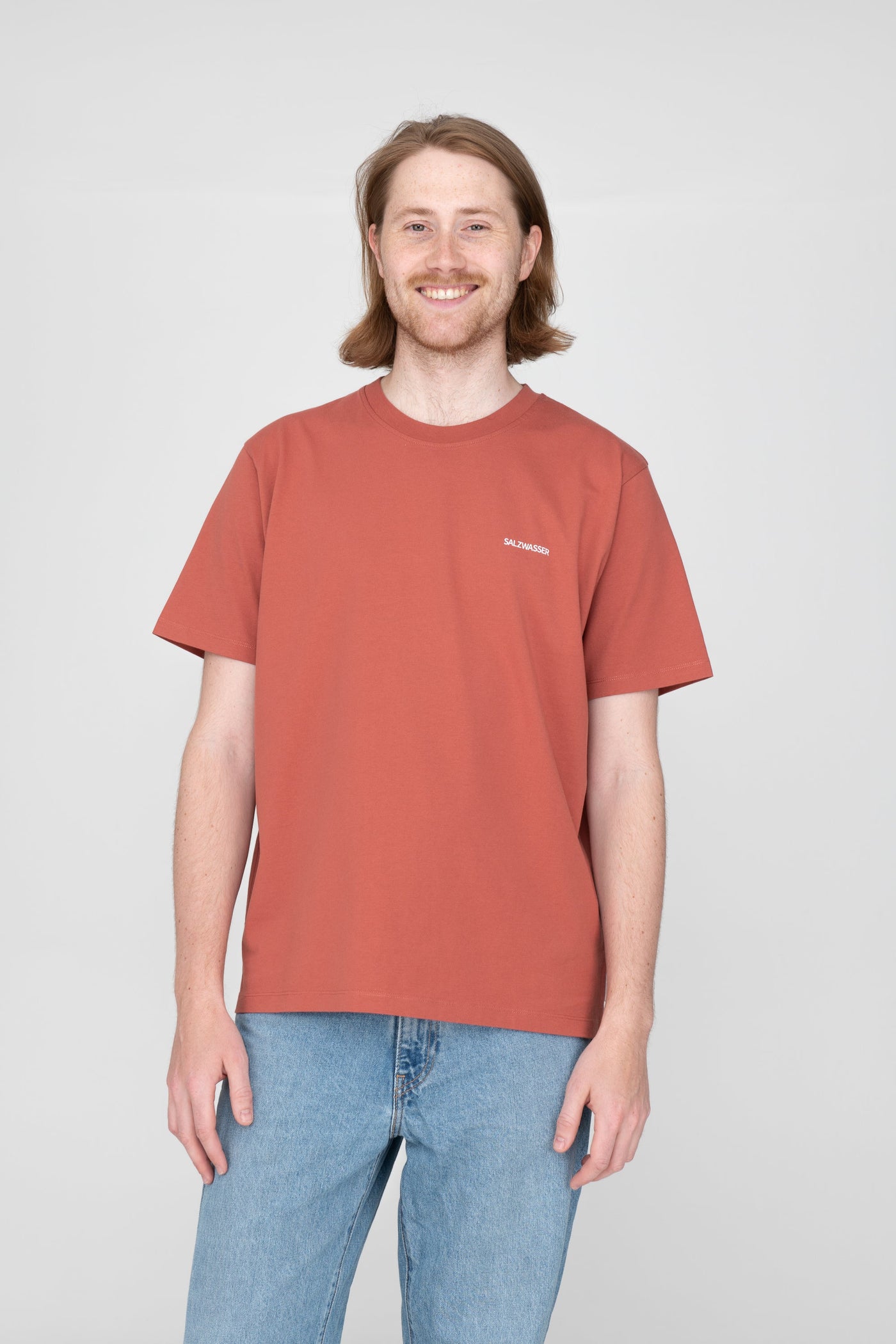 T-Shirt LOGO WAVES Rusty Red