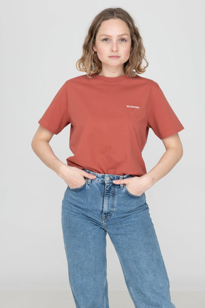 T-Shirt LOGO WAVES Rusty Red