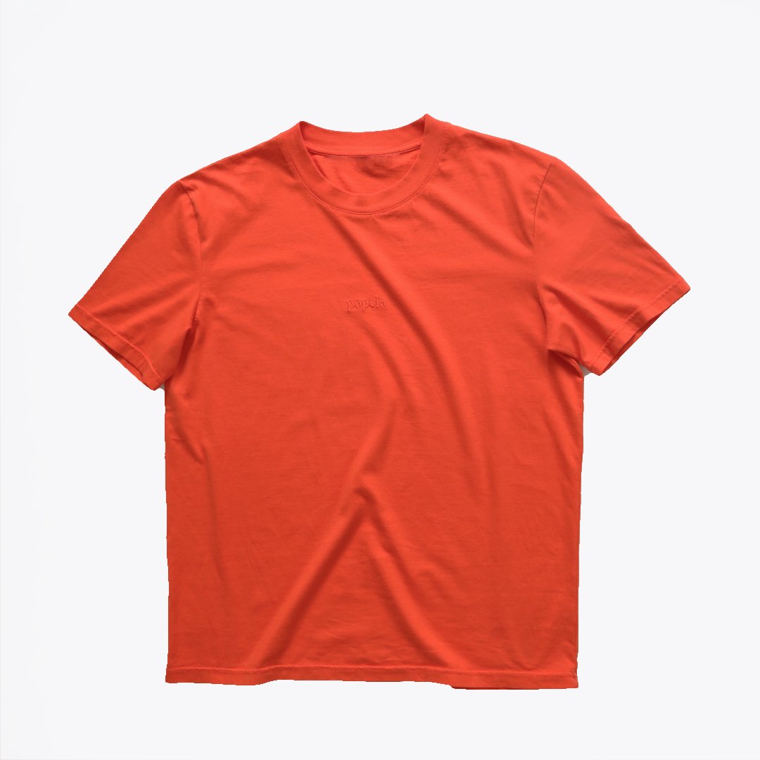 T-Shirt aus Bio-Baumwolle in Rot